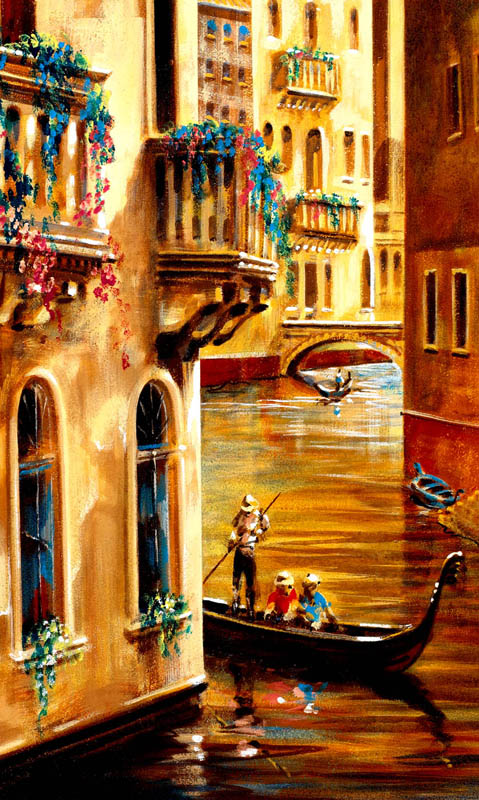 Affresco su Tessuto non Tessuto - Paesaggi e Trompe l'oeil